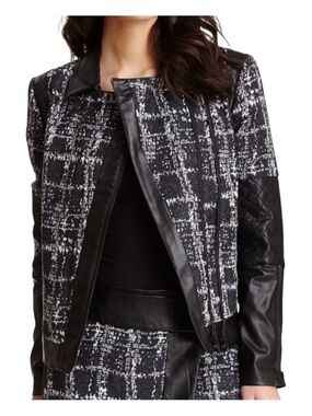 W118 by Walter Baker terry tweed moto jacket